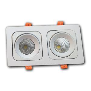 Đèn âm trần đôi VMT Plus Pro 2x7W vỏ trắng - 3 chế độ màu