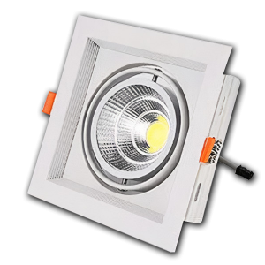 Đèn âm trần lõm cao cấp VMT hộp đơn 7W vỏ trắng - 3 chế độ màu