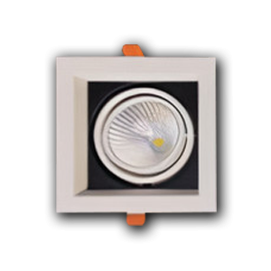 Đèn âm trần lõm cao cấp VMT hộp đơn 7W vỏ trắng đen - 3 chế độ màu