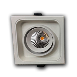 Đèn âm trần Luxury VMT hộp đơn 7W vỏ trắng