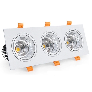 ĐÈN ÂM TRẦN PHẲNG VMT HỘP BA 3X12W - VỎ TRẮNG