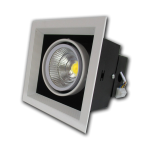 Đèn âm trần VMT hộp đơn cao cấp 12W vỏ trắng đen