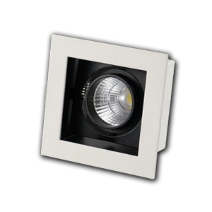 Đèn âm trần VMT hộp đơn plus 7W vỏ trắng đen - 3 chế độ màu