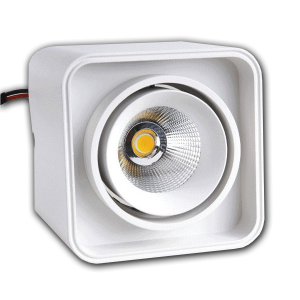 Đèn bơ nổi nhôm đúc VMT Luxury hộp đơn 7W vỏ trắng - 3 chế độ màu