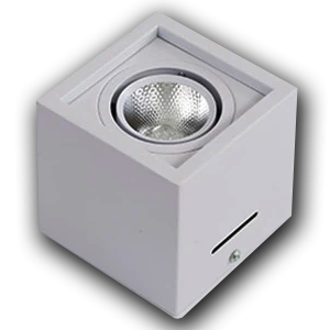 Đèn bơ nổi vuông cao cấp VMT hộp đơn 12W vỏ trắng - 3 chế độ màu